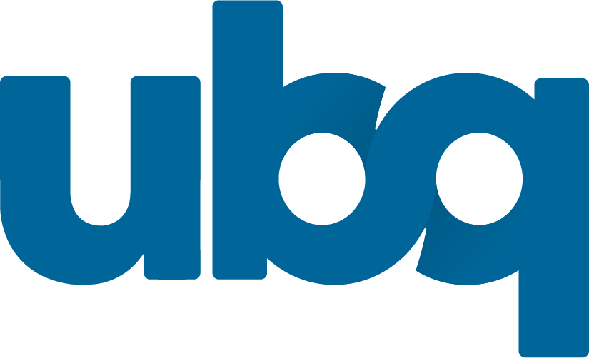 UBQ blue transparent logo.