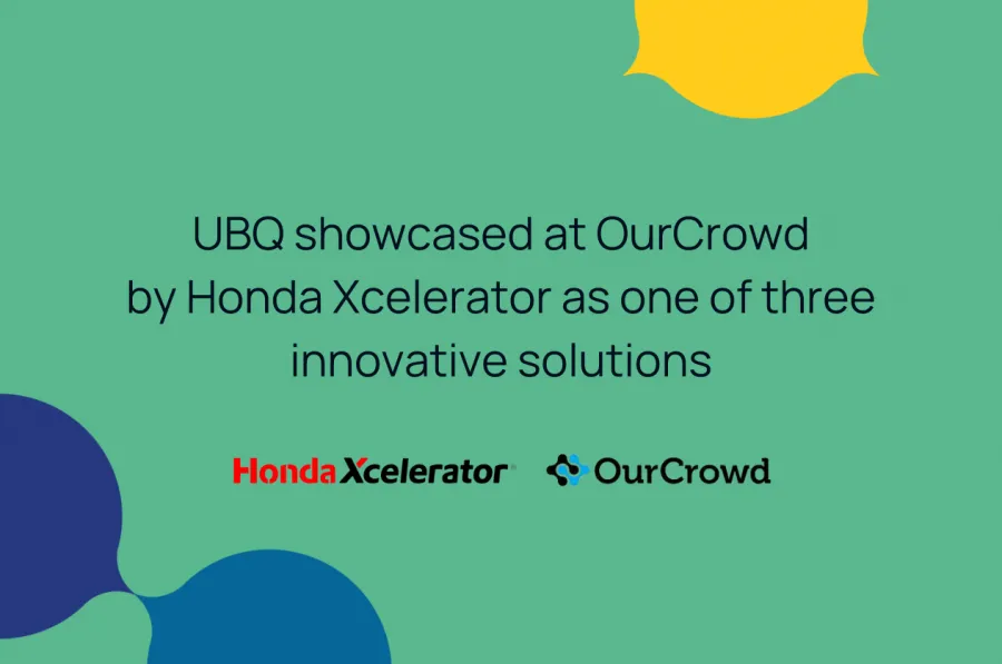UBQ Materials Presents Sustainable Manufacturing Opportunity for Automotive Industry at OurCrowd Global Investor Summit with Honda Xcelerator.